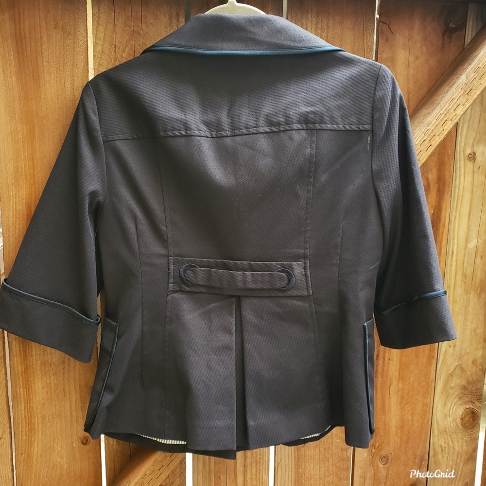Nanette Lepore Navy Blue Blazer Sz 8 - Picture 5 of 8